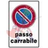 TARGHE PASSO CARRABILE 300X200  PLASTICA