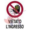 TARGHE VIETATO L'INGRESSO 300X200 PLASTICA