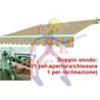 TENDA DA SOLE AVVOLGIBILE A SBRACCIO GIALLO/GRIGIO CM 195X150 96908-14/3