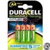 BATTERIE STILO AA-B4 RICARICABILI 2650 MAH DURACELL DU75 DURALOCK PERACARIC.