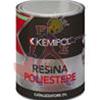 RESINA POLIESTERE 750ML+CATAL LIQ GR30  KEMIPOL