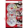 KWB SET 3 DISCHI DIAMANTATI SILVER LINE 115X22 DA TAGLIO PER SMERIGLIATRICI ANGOLAR