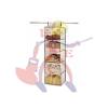CONTENITORE TESSUTO BORSE/SCARPE 5 RIPIANI 70X30X15CM